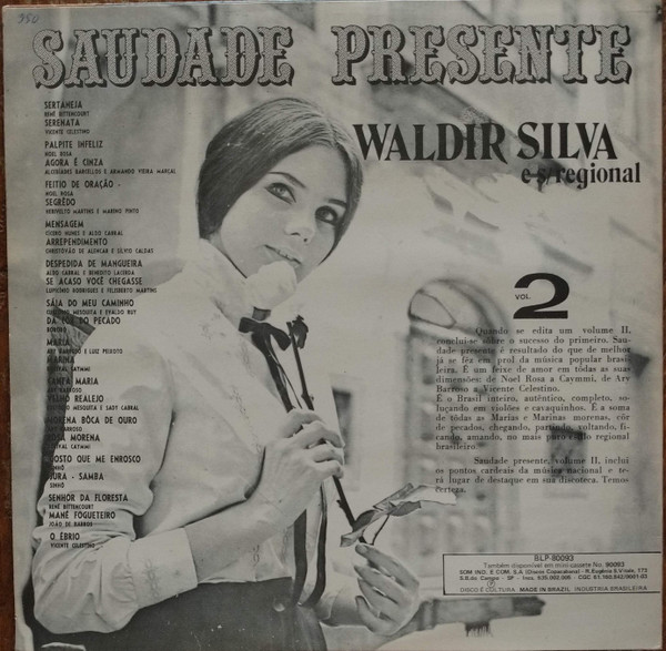 Waldir Silva - Saudade Presente - Vol. 2 | Beverly (BLP 80.093) - 2 Waldir Silva - Saudade Presente - Vol. 2 | Beverly (BLP 80.093) - 2