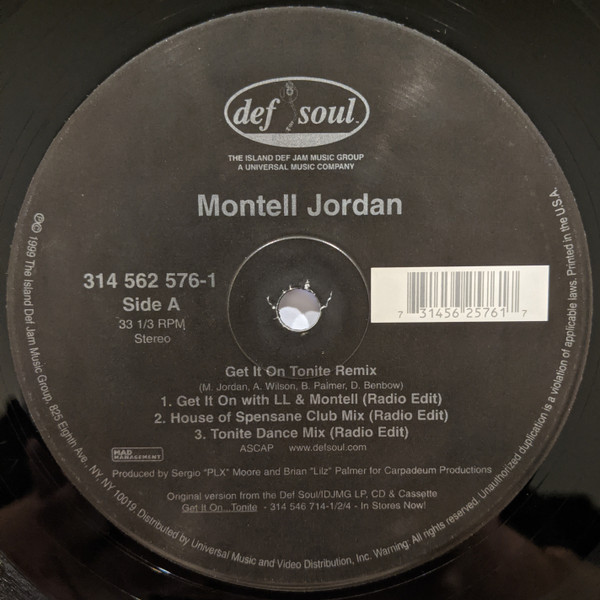 Montell Jordan - Get It On Tonite (Remix) | Def Soul (314 562 576-1) - 2 Montell Jordan - Get It On Tonite (Remix) | Def Soul (314 562 576-1) - 2