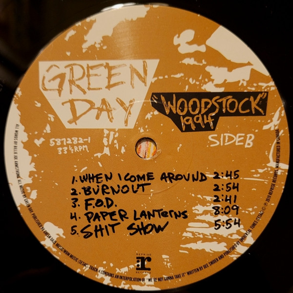 Green Day - Woodstock 1994 | Reprise Records (9362-49013-8) - 4