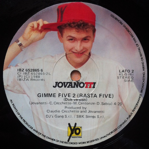 Jovanotti - Gimme Five 2 (Rasta Five) | Ibiza Records (IBZ 652865 6) - 2 Jovanotti - Gimme Five 2 (Rasta Five) | Ibiza Records (IBZ 652865 6) - 2