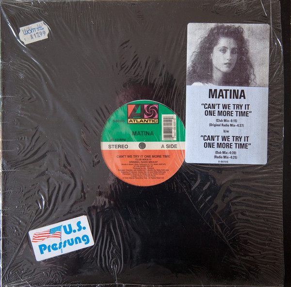 Matina - Can't We Try It One More Time | Atlantic (0-86105) - main