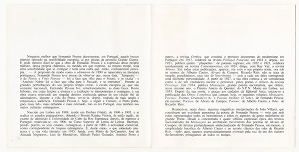 João Villaret - Fernando Pessoa Por Joao Villaret | Emi (0 777 7 97914 2 2) - 3