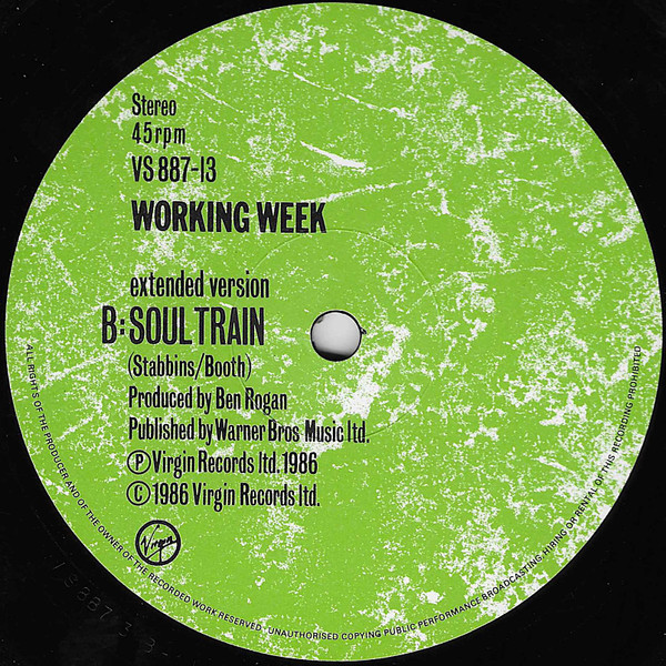 Working Week - Too Much Time (Sax Mix) | Virgin (VS 887-13) - 3