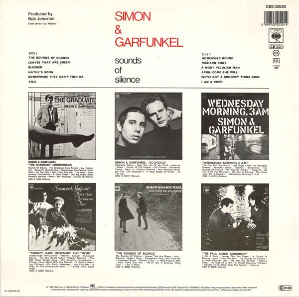 Simon & Garfunkel - Sounds Of Silence | CBS (CBS 32020) - 2