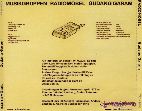 Radiomöbel - Gudang Garam | Transubstans Records (TRANS003) - 2 Radiomöbel - Gudang Garam | Transubstans Records (TRANS003) - 2