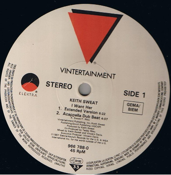 Keith Sweat - I Want Her | Elektra (966 788-0) - 2