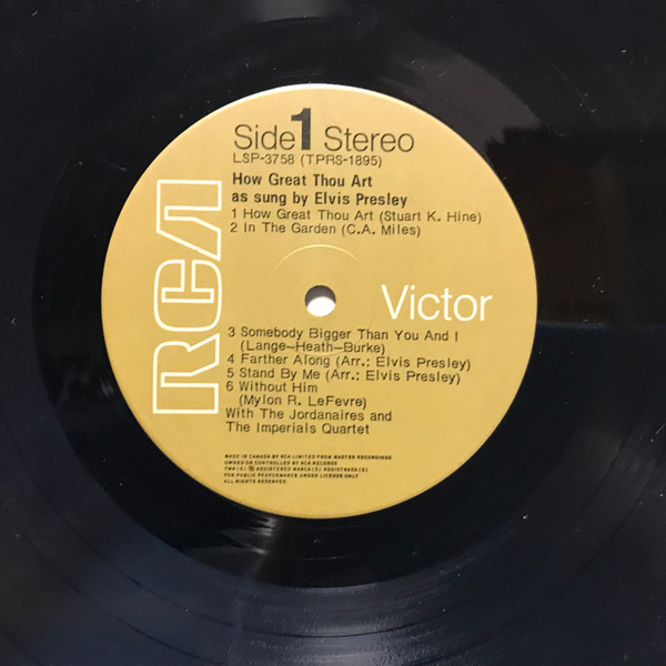 Elvis Presley - How Great Thou Art | RCA (LSP-3758) - 3 Elvis Presley - How Great Thou Art | RCA (LSP-3758) - 3