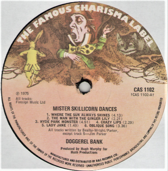 Doggerel Bank - Mister Skillicorn Dances | Charisma (CAS 1102) - 3 Doggerel Bank - Mister Skillicorn Dances | Charisma (CAS 1102) - 3