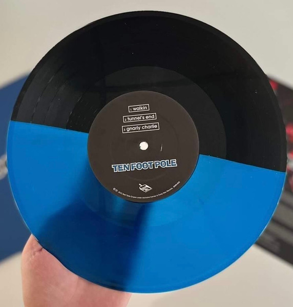Ten Foot Pole / Satanic Surfers - Ten Foot Pole / Satanic Surfers (10" - Limited Edition - Blue/Black Split Vinyl) [Vinyl] | Dusty Wax Records (DWR-003) - 3