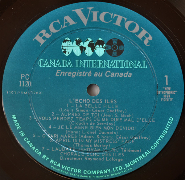L'Écho Des Îles - L'Écho Des Îles | RCA Victor (PC-1120) - 3 L'Écho Des Îles - L'Écho Des Îles | RCA Victor (PC-1120) - 3