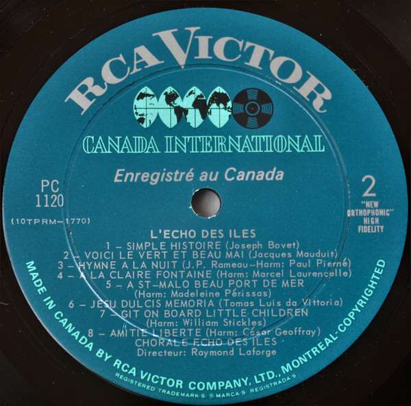 L'Écho Des Îles - L'Écho Des Îles | RCA Victor (PC-1120) - 4 L'Écho Des Îles - L'Écho Des Îles | RCA Victor (PC-1120) - 4