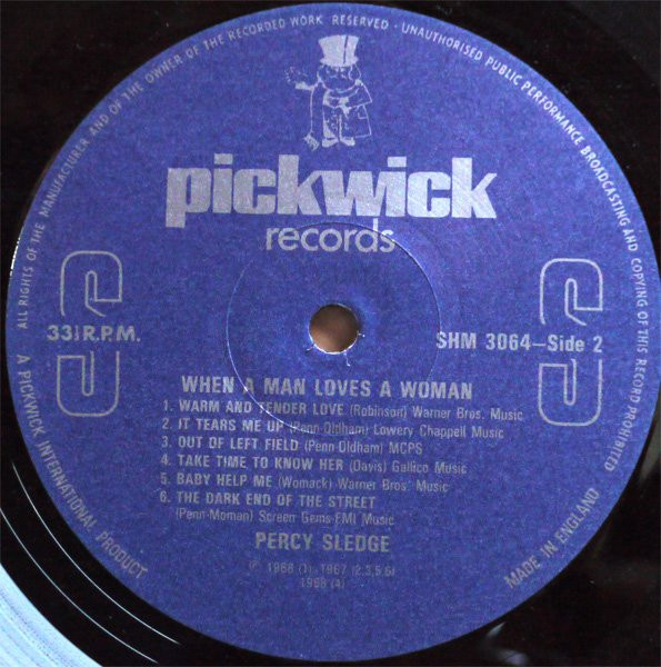 Percy Sledge - When A Man Loves A Woman | Pickwick Records (SHM 3064) - 4