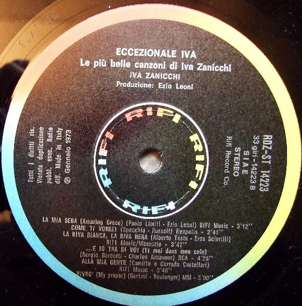 Iva Zanicchi - Eccezionale Iva (Le Più Belle Canzoni Di Iva Zanicchi) | Rifi (RDZ-ST 14223) - 4