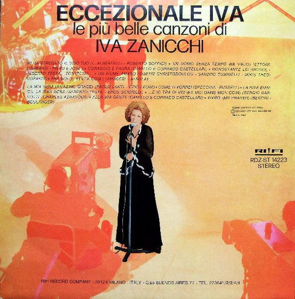 Iva Zanicchi - Eccezionale Iva (Le Più Belle Canzoni Di Iva Zanicchi) | Rifi (RDZ-ST 14223) - 2
