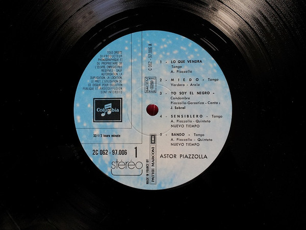Astor Piazzolla, Su Bandoneon y Sus Cuerdas - Astor Piazzola | Columbia (2C 062-97006) - 3 Astor Piazzolla, Su Bandoneon y Sus Cuerdas - Astor Piazzola | Columbia (2C 062-97006) - 3