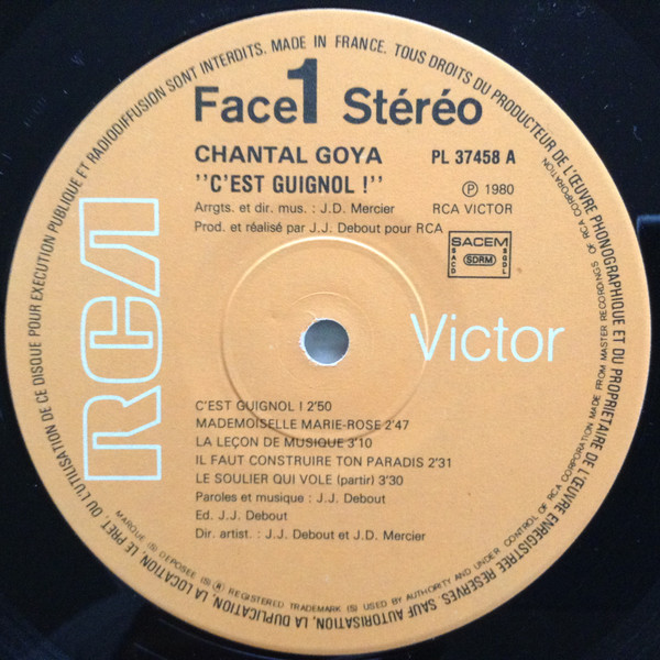 Chantal Goya - C'est Guignol ! | RCA Victor (PL 37458) - 3