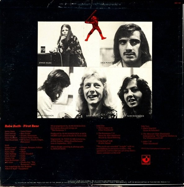 Babe Ruth - First Base [Vinyl] | Harvest (SW-11151) - 2