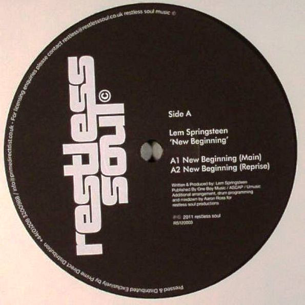 Lem Springsteen / Phil Asher Ft. Shea Soul - New Beginning / Cant Go Back | Restless Soul (RS120003) - main