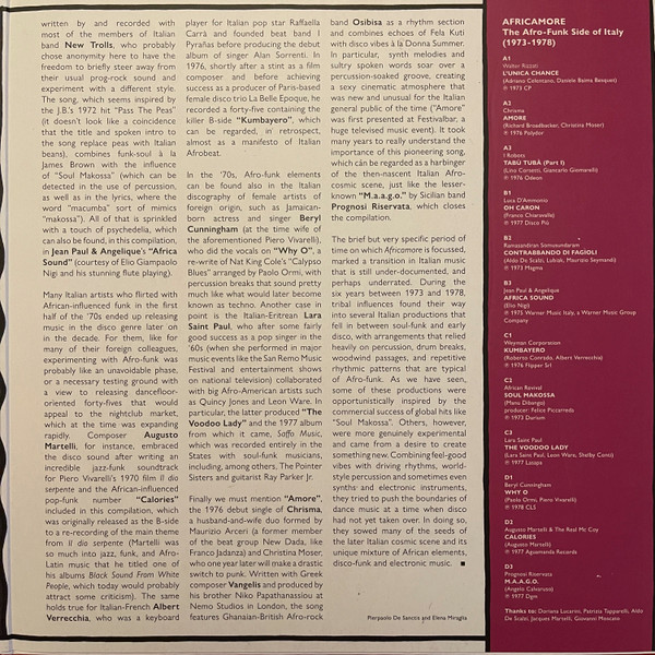 Various - Africamore: The Afro-Funk Side of Italy (1973-1978) | Four Flies Records (FLIES 65) - 4 Various - Africamore: The Afro-Funk Side of Italy (1973-1978) | Four Flies Records (FLIES 65) - 4