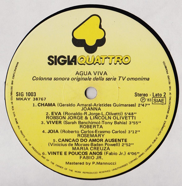 Various - Agua Viva | Sigla Quattro (SIG 1003) - 4 Various - Agua Viva | Sigla Quattro (SIG 1003) - 4