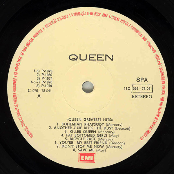 Queen - Greatest Hits | EMI (1780411) - 3