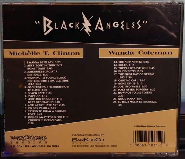 Michelle T. Clinton & Wanda Coleman - Black Angeles | New Alliance Records (NAR CD 031) - 2 Michelle T. Clinton & Wanda Coleman - Black Angeles | New Alliance Records (NAR CD 031) - 2