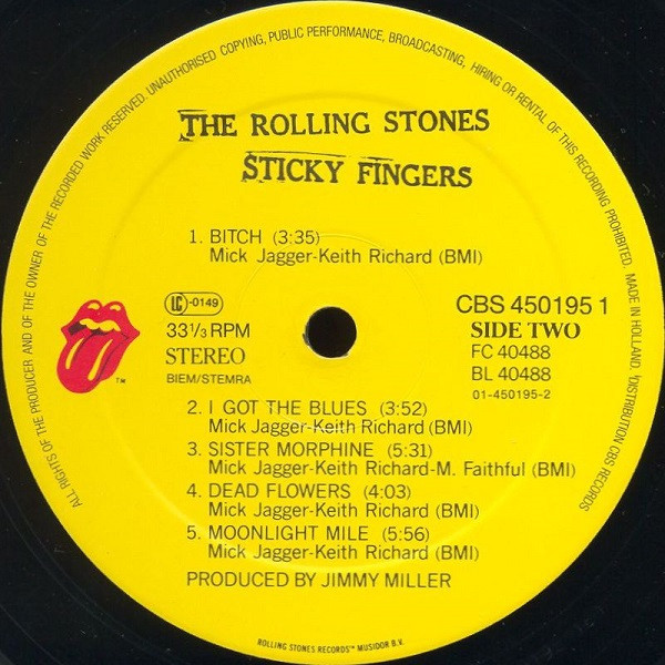 The Rolling Stones - Sticky Fingers | Rolling Stones Records (CBS 450195 1) - main The Rolling Stones - Sticky Fingers | Rolling Stones Records (CBS 450195 1) - main