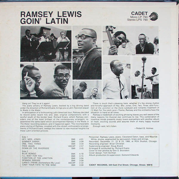 Ramsey Lewis - Goin' Latin | Cadet (LP 790) - 2 Ramsey Lewis - Goin' Latin | Cadet (LP 790) - 2
