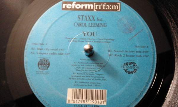 Staxx - You | Reform (REF.005) - main