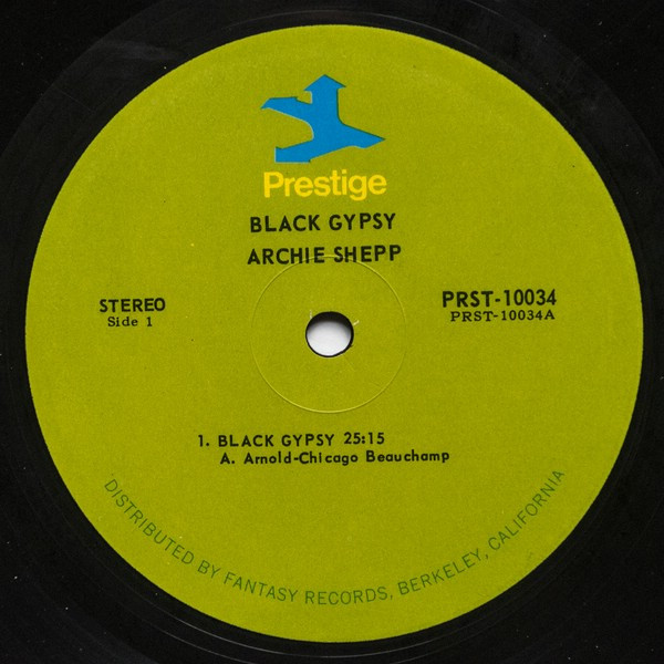 Archie Shepp - Black Gypsy | Prestige (PR 10034) - 3