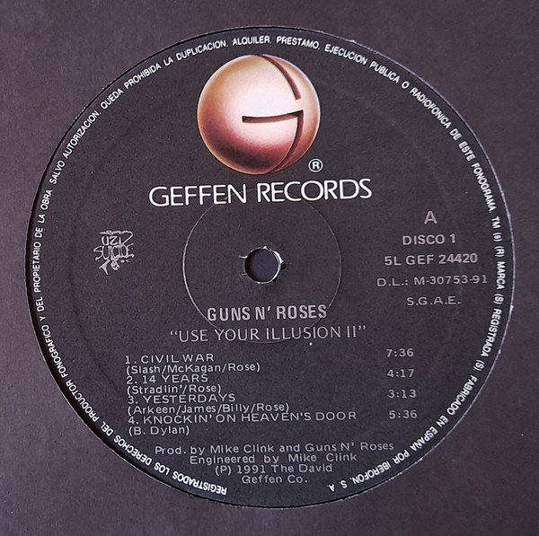 Guns N' Roses - Use Your Illusion II | Geffen Records (5L GEF 24420) - 3