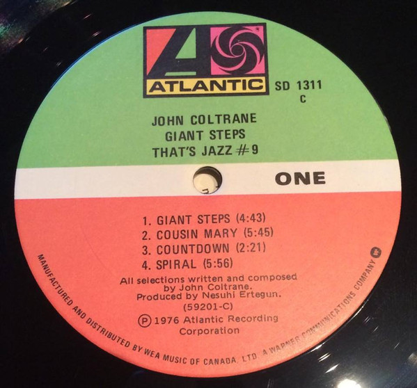 John Coltrane - Giant Steps [Vinyl] | Atlantic (SD 1311) - 4