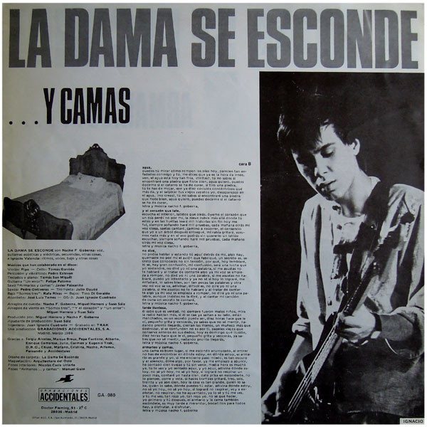 La Dama Se Esconde - Armarios Y Camas | Grabaciones Accidentales (GA-080) - 4