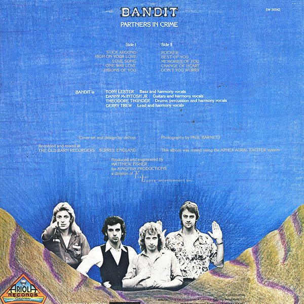 Bandit - Partners In Crime | Ariola Records America (SW 50042) - 2