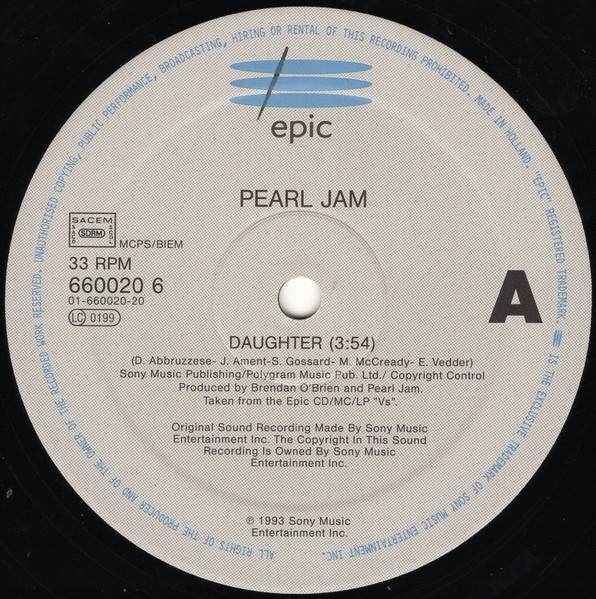 Pearl Jam - Daughter | Epic (660020 6) - 3