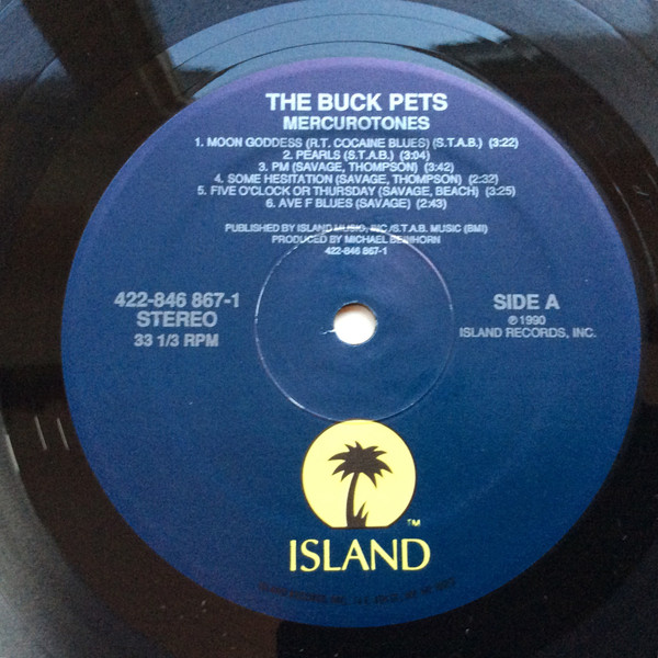 The Buck Pets - Mercurotones | Island Records (422-846 867-2) - 3 The Buck Pets - Mercurotones | Island Records (422-846 867-2) - 3