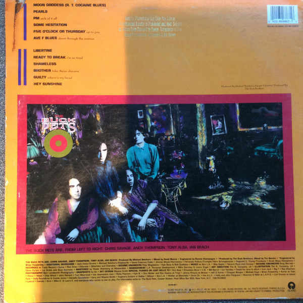 The Buck Pets - Mercurotones | Island Records (422-846 867-2) - 2 The Buck Pets - Mercurotones | Island Records (422-846 867-2) - 2