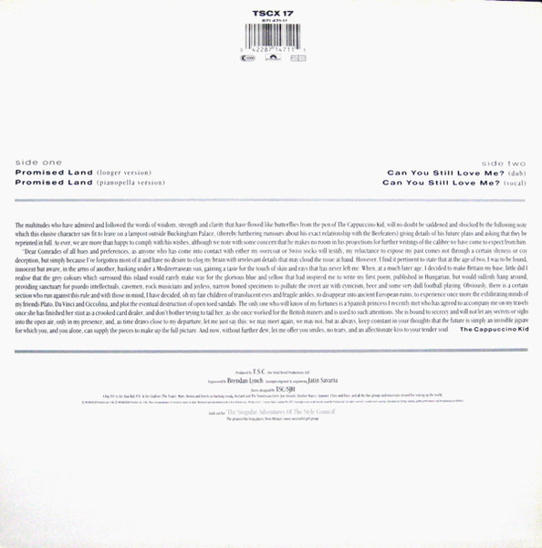 The Style Council - Promised Land | Polydor (TSCX 17) - 2 The Style Council - Promised Land | Polydor (TSCX 17) - 2