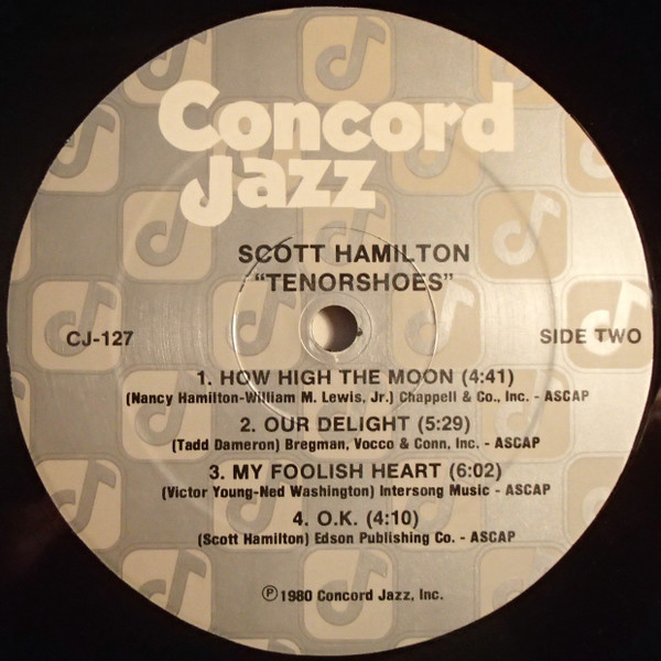 Scott Hamilton - Tenorshoes | Concord Jazz (CJ-127) - 4 Scott Hamilton - Tenorshoes | Concord Jazz (CJ-127) - 4