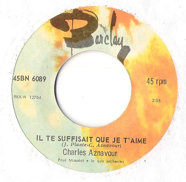 Charles Aznavour - La Bohème | Barclay (45BN 6089) - 4 Charles Aznavour - La Bohème | Barclay (45BN 6089) - 4