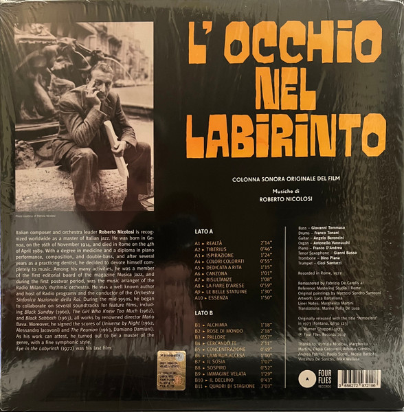 Roberto Nicolosi - L'occhio Nel Labirinto | Four Flies Records (FLIES 19) - 2 Roberto Nicolosi - L'occhio Nel Labirinto | Four Flies Records (FLIES 19) - 2