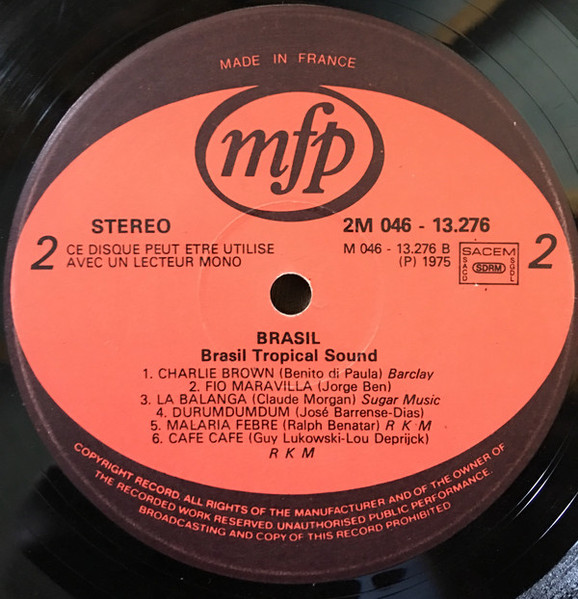 Brasil Tropical Sound - Brasil | Music For Pleasure (2 M 046-13276) - 3
