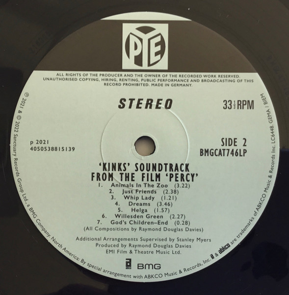 The Kinks - Percy | BMG (BMGCAT746LP) - 4