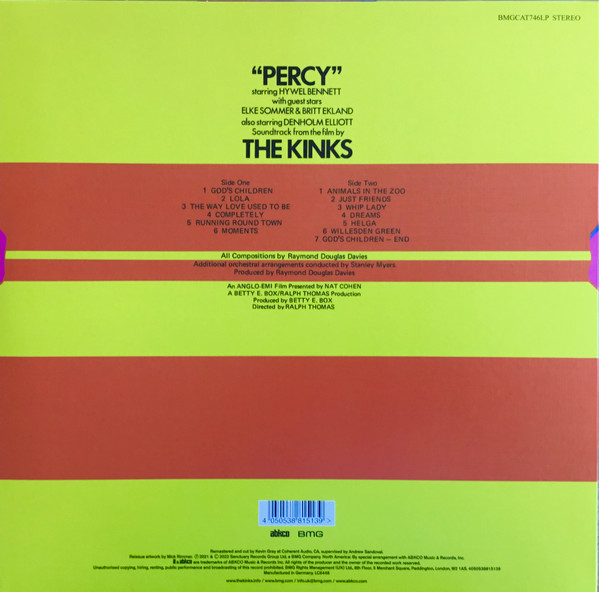 The Kinks - Percy | BMG (BMGCAT746LP) - 2