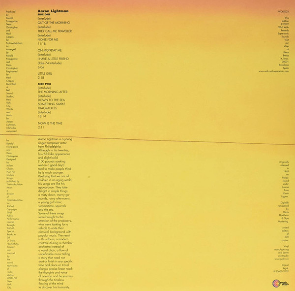 Aaron Lightman - Aaron Lightman | Wah Wah Records (WDLX003) - 2 Aaron Lightman - Aaron Lightman | Wah Wah Records (WDLX003) - 2
