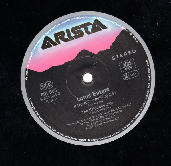 The Lotus Eaters - It Hurts | Arista (601 655) - 3 The Lotus Eaters - It Hurts | Arista (601 655) - 3