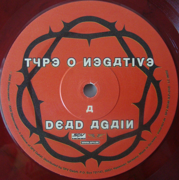 Type O Negative - Dead Again | Steamhammer (SPV 99199 3LP+DVD Ltd. Box) - 3