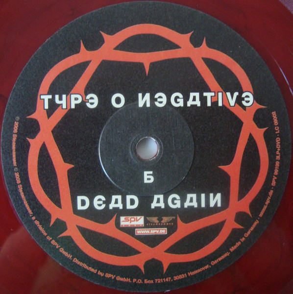 Type O Negative - Dead Again | Steamhammer (SPV 99199 3LP+DVD Ltd. Box) - 4