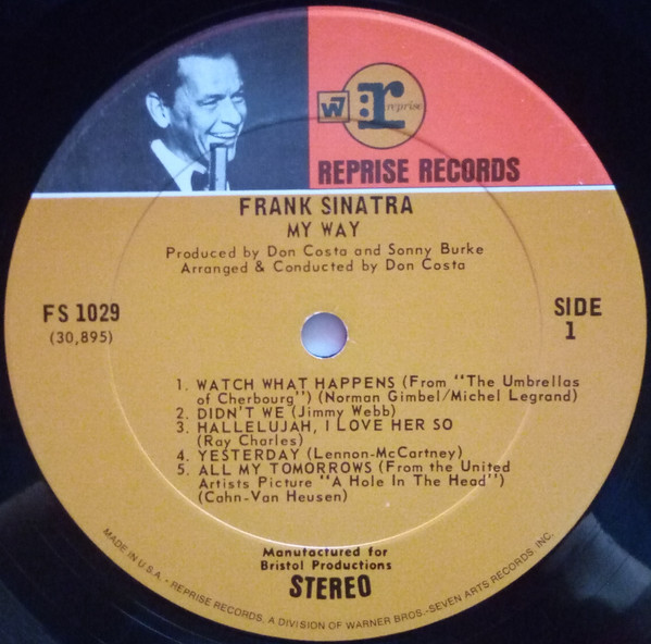 Frank Sinatra - My Way | Reprise Records (FS 1029) - 3 Frank Sinatra - My Way | Reprise Records (FS 1029) - 3