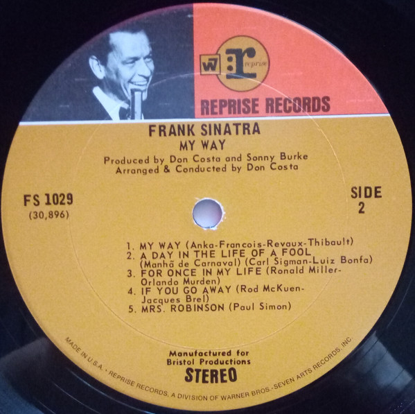 Frank Sinatra - My Way | Reprise Records (FS 1029) - 4 Frank Sinatra - My Way | Reprise Records (FS 1029) - 4